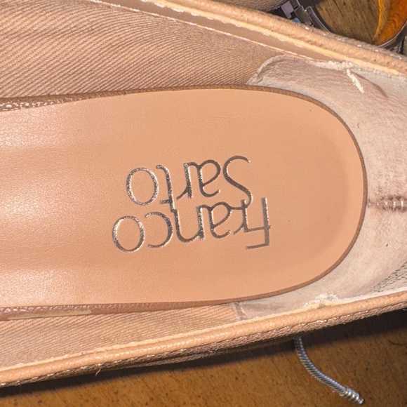 Franco Sarto Women's Beige Loafers - Picture 2 of 6